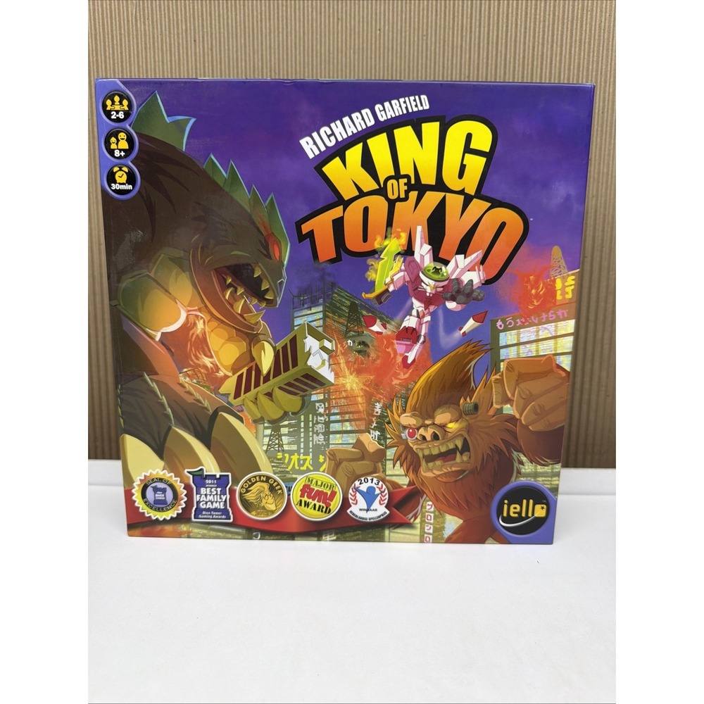 King Of Tokyo Party Strategy Richard Garfield Board Game W/ Power Up Expansion